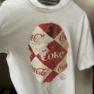 A Bathing Ape BAPE x Coca Cola Shirt BAPE Coke Collab T Shirt 2016 BIG APE HEAD